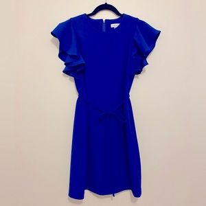 Royal blue cocktail dress